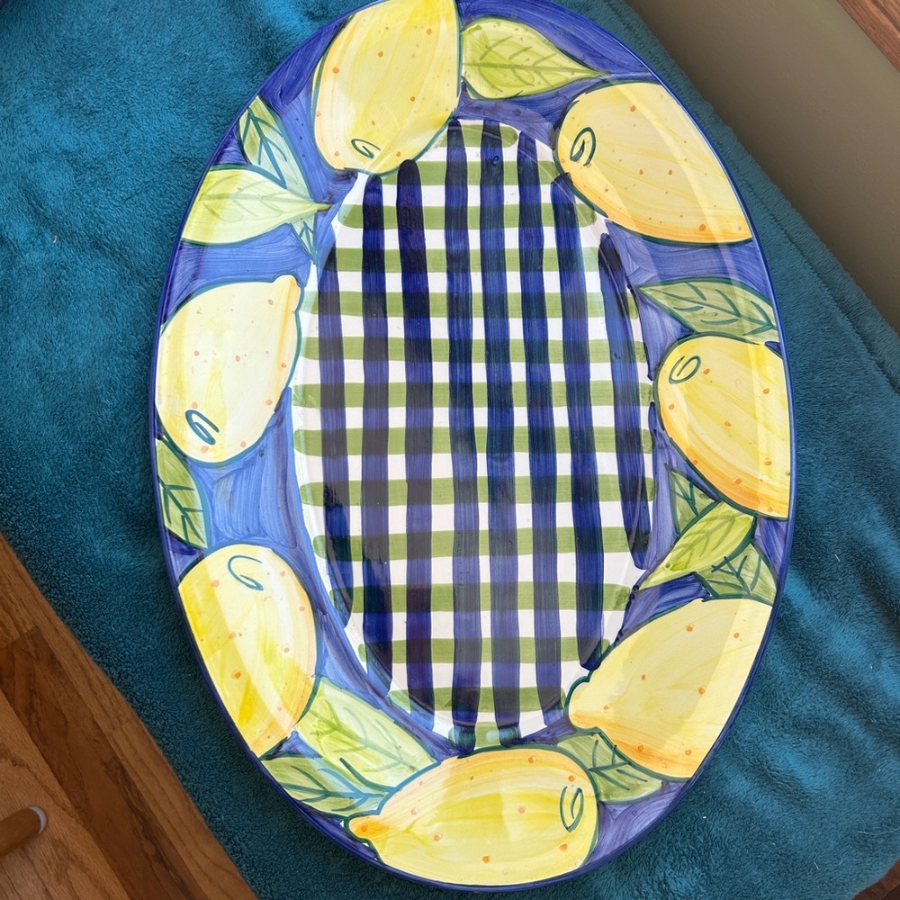 Jay Willfred oval 19” vintage platter